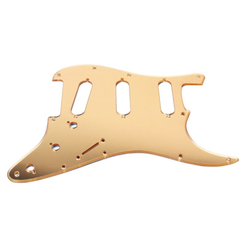 Spejl guld sss scaratch plade pickguard til usa/mex stra- -tocaster strat dele muscial instrument tilbehør