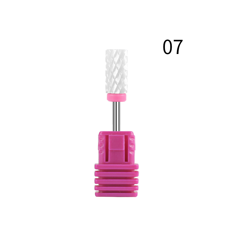1pc cerâmica prego brocas cabeça de moagem elétrica arte do prego lixar polonês ferramentas da arte do prego ferramenta fresa