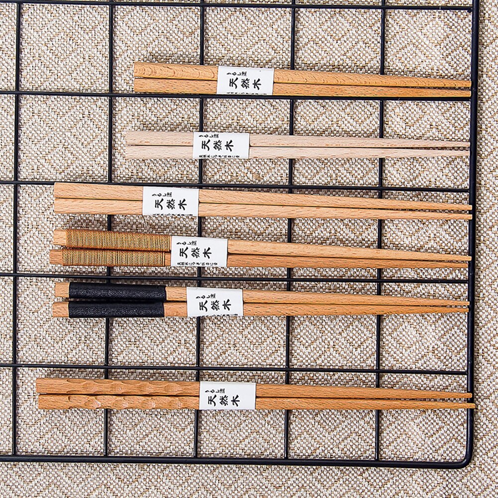 Palillos chinos de madera de 18cm, palillos chinos japoneses de 22cm, palillos con mango largo de 23cm