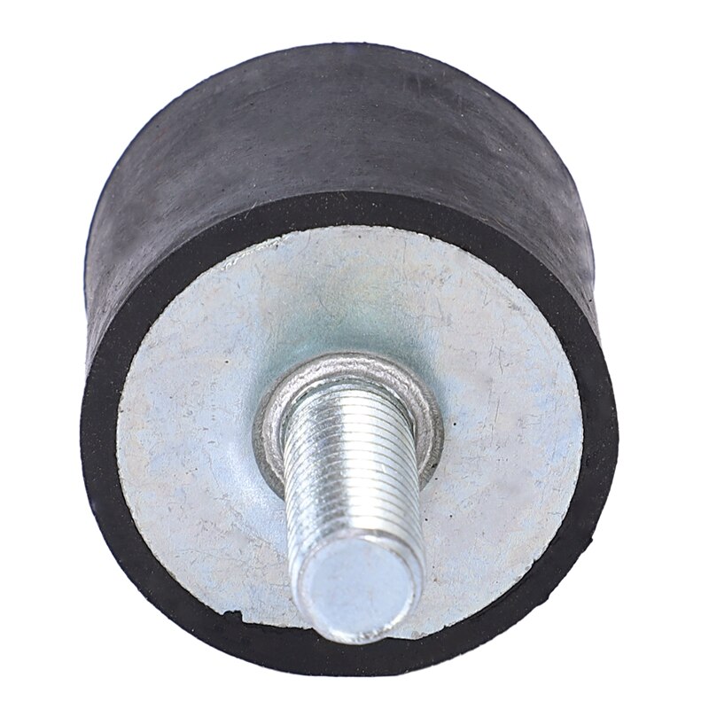 4 pieces M10 rubber shock absorber double external thread rubber anti-vibration vibration isolator durable