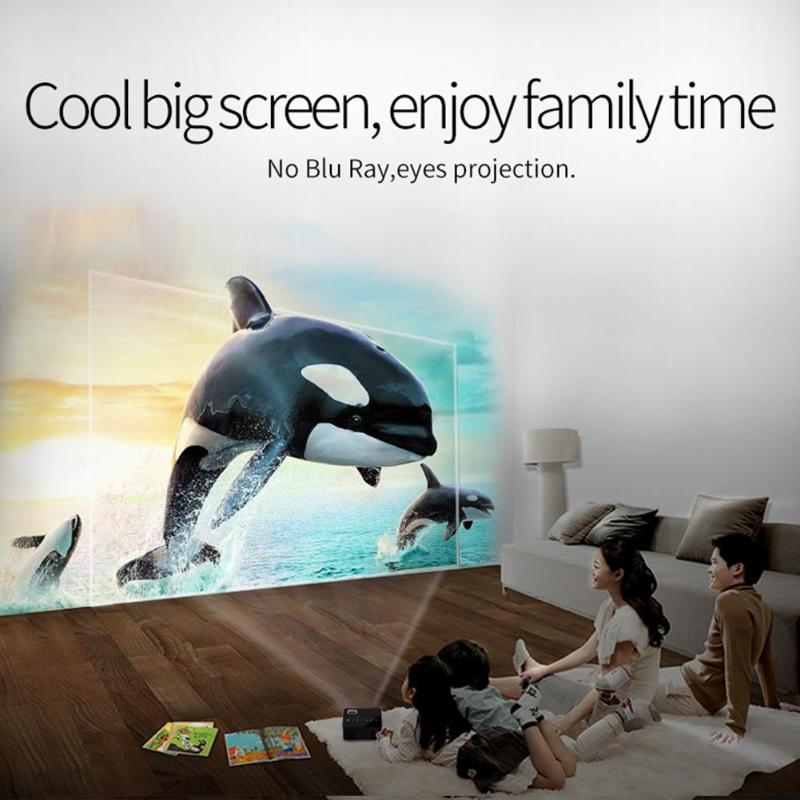 T200 Draagbare Mini Led Projector Lcd Home Beamer Voor Kids 1920*1080 Hd Pocket Home Tv Theater Video Beamer ondersteuning Sd Hdmi Usb