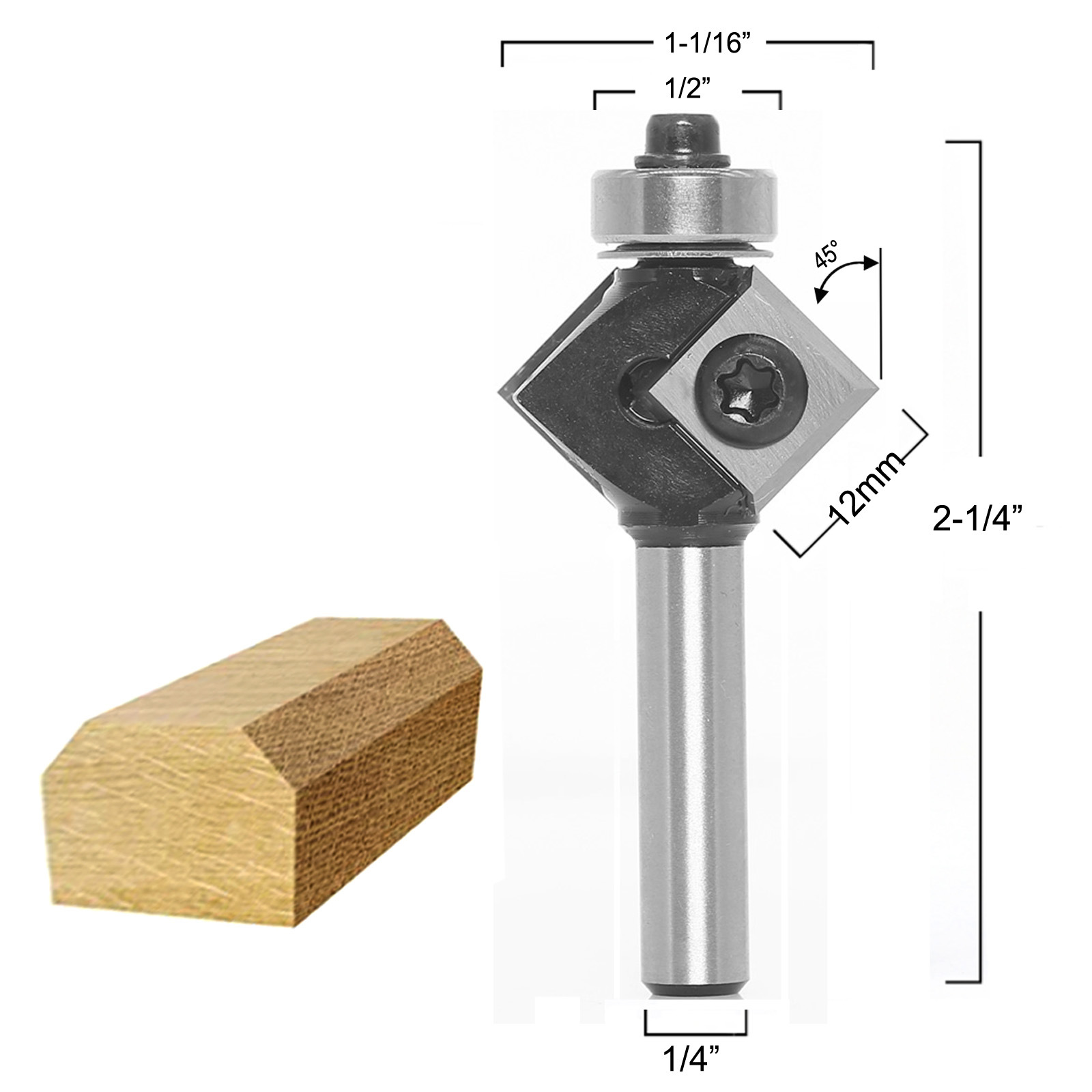 Holz fräser, austauschbare Klinge, flaches Eck schneidwerk zeug Mangan stahl Holz fräser: 36MM