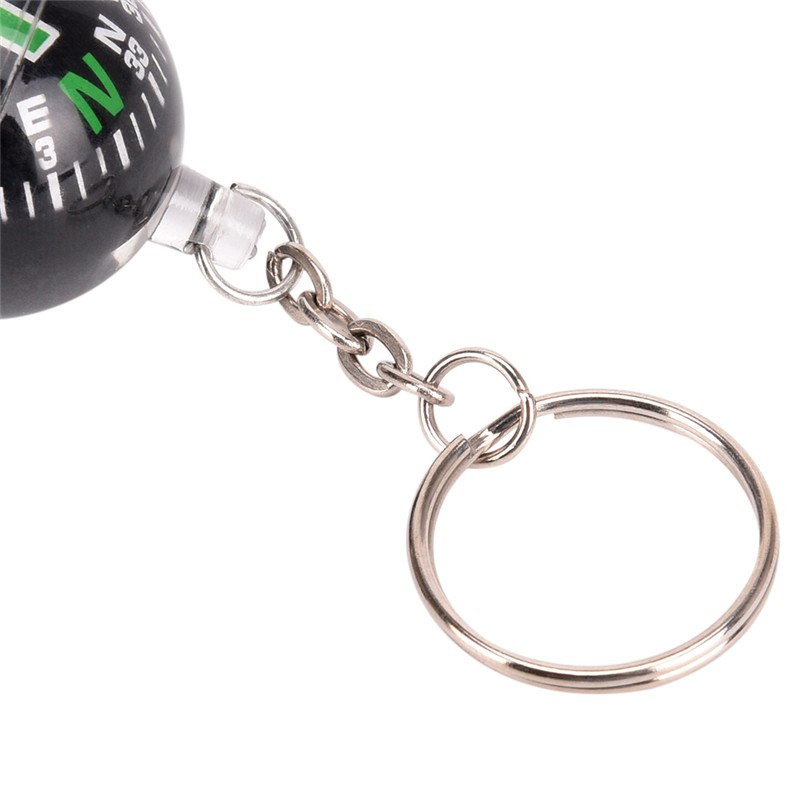 Liquid Filled Compass Navigator tourist For Hiking Camping Travel Outdoor Survival 28mm Ball Compass Toy Keychain