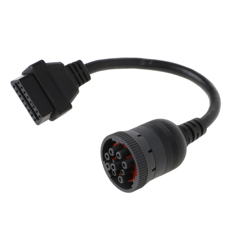 Auto J1939 Deutsch 9 Pin to OBD2 OBD 16 Pin Truck Diagnistic Connector Cable