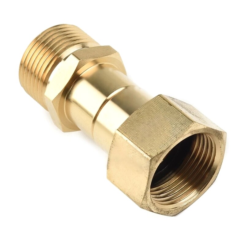 Brass High Pressure Nozzle Washer Thread Swivel Joint Connector Hose for Home Garden Car Washing Lawn Irrigation Q84D