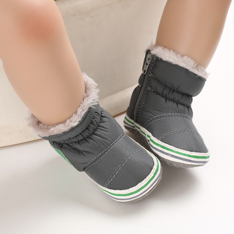 Kleinkind freundlicher Stiefel Kleinkind freundlicher Baby Winter Erstarrte Stiefel Mädchen Jungen Knöchel Kurze Stiefel Spitze hoch lässig freundlicher Schuhe