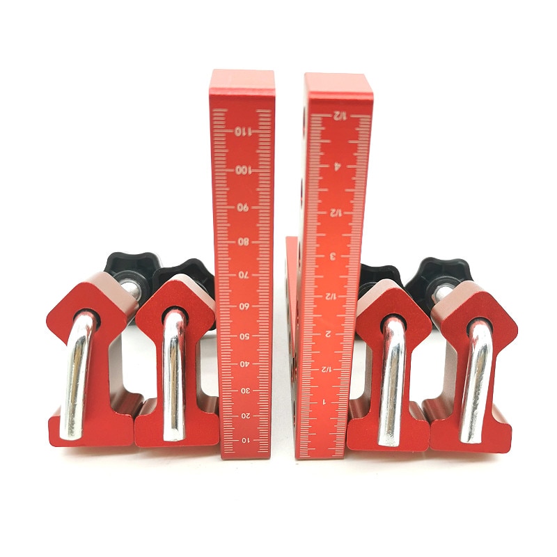 2Pc 90 Degrees Auxiliary Fixture Splicing Board Positioning Panel Fixed Clip Carpenter's Square Ruler L-Shaped Woodworking Tool