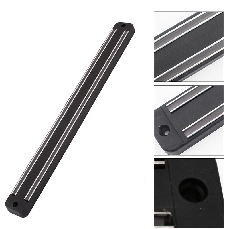 Magnetisk knivhållare kökskniv stå bar list vägg magnet block aluminium för knivar förvaring matlagningstillbehör