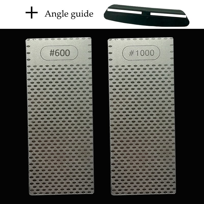 Diamond Knife Sharpening Stone Knife Sharpener Fixed angle sharpener 150x63x2.5mm Grit 400 600 1000 1200 Angle guide: 600 1000 Angle guide