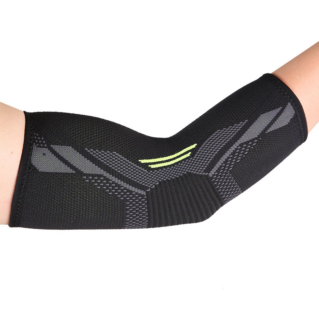 Polyester armbågsstöd kompressionsstöd ärm stickning elastiskt armbågsskydd s--xl träning sportsäkerhet  #yl5