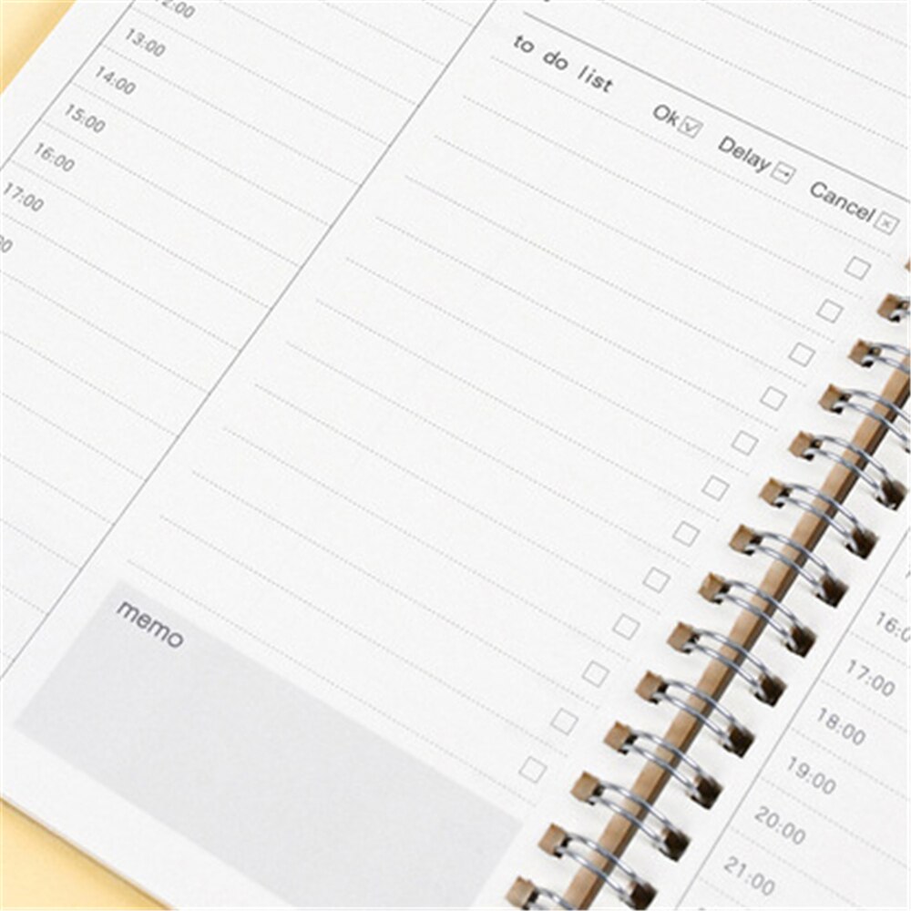 Useful NoteBook Schedule Planner Organizer Time Management Efficiency Manual Agenda Notebooks Agenda Daily Journals Planner