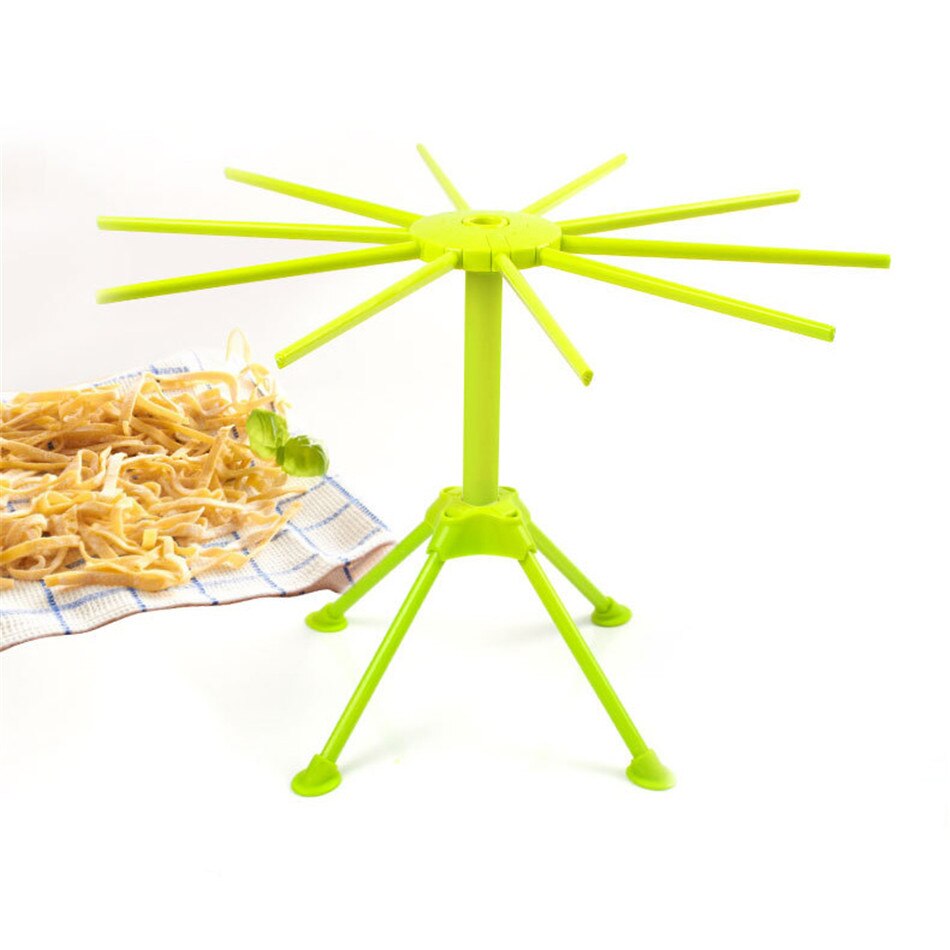 Sammenfoldelig pasta tørrestativ spaghetti tørretumbler stativ nudler tørreholder hænge stativ pasta madlavningsværktøj køkken tilbehør
