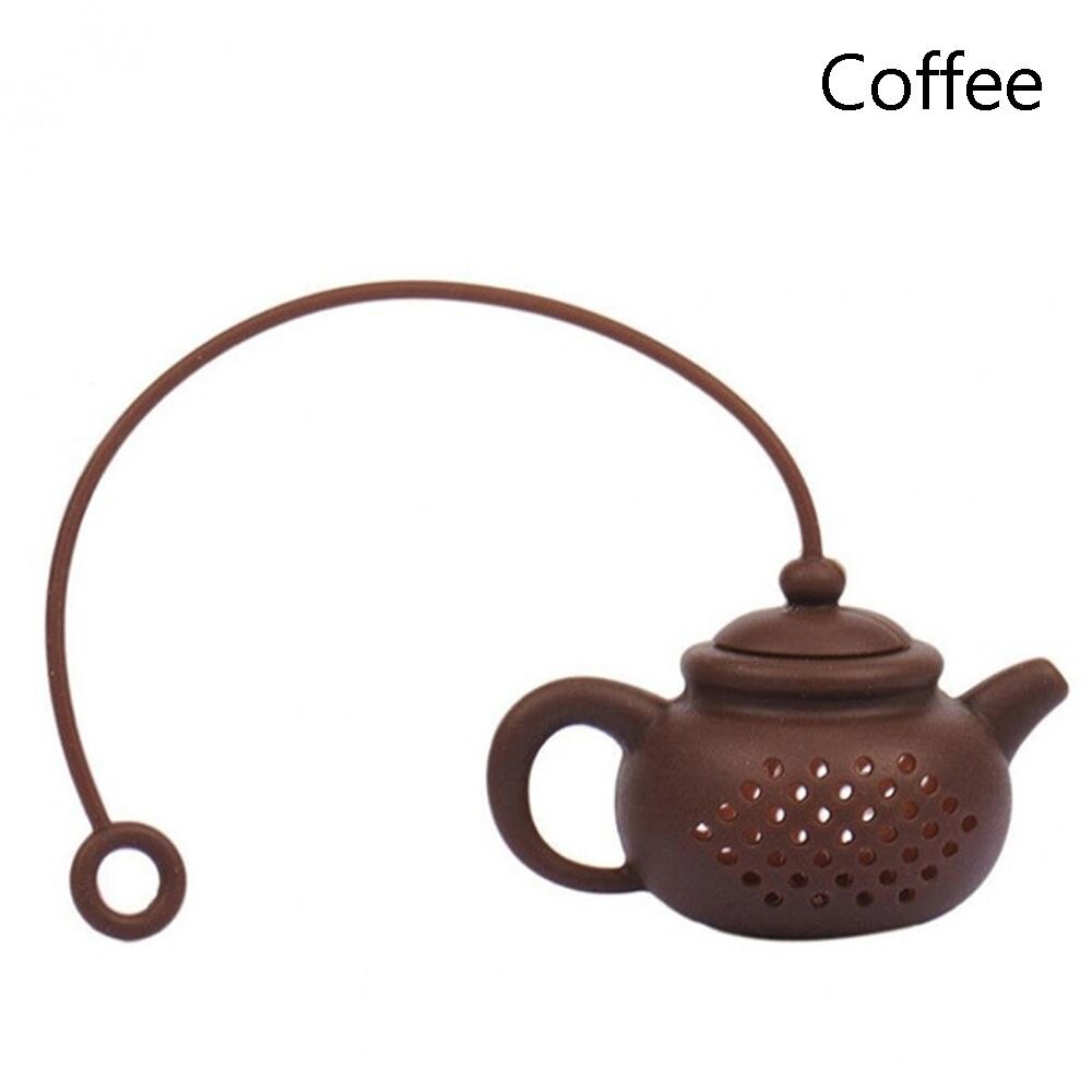 Teapot/Fish/Poop Shaped Tea Infuser Strainer Silicone Tea Bag Leaf Filter Diffuser Kitchen Gadget Teaware Accessories: coffee
