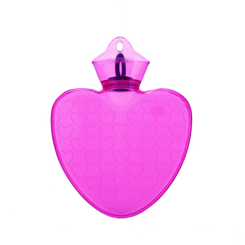 Botella de agua de pvc con forma de corazón