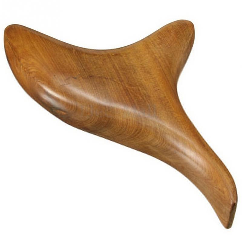 de madera sólida triángulo de masajes Trigeminal raspado drenaje linfático cuello Shiatsu masajeador promover la circulación de la sangre