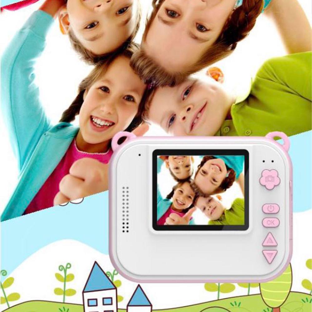 2'' Mini DIY Instant Thermal Print Digital Camera Educational Children Camera Automatically Print Photos Kids Chritmas Toys