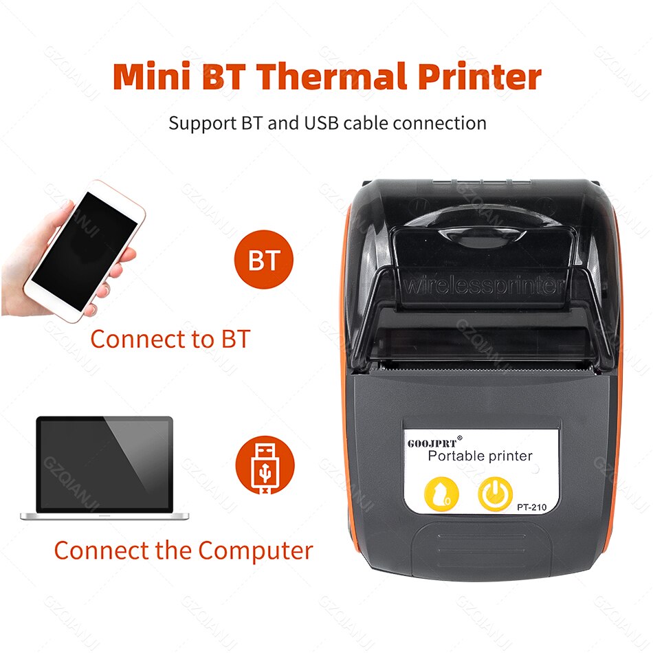 SII e boleta 58mm Mini Bluetooth Printer Thermal Portable Receipt Ticket Bill Machine Printer for Mobile Android Phones