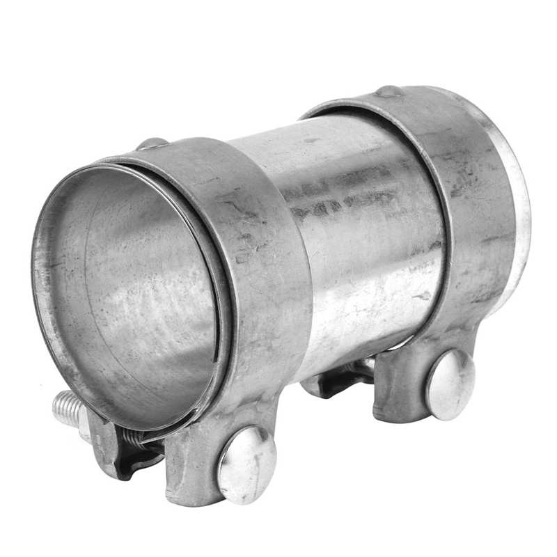 exhaust manifold stainless pipe 2.5in Exhaust Pipe Coupling Connector Double Clamp Tube Joiner Universal Accessory for Car