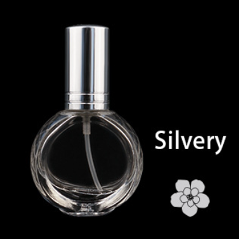 5Ml Glazen Fles Met Schaal, lege Parfumflesjes Verstuiver Spray Flessen Draagbare Reizen Cosmetische Container Make Up Gereedschap 1Pcs: 10ML sliver
