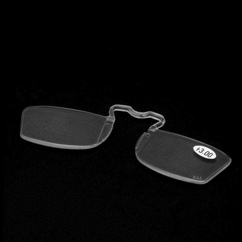 Clip Op Leesbril Oudere Spiegel Neus Clip Mini Kleine Brillen + 1.00, + 1.50, + 2.00, + 2.50, + 3.00