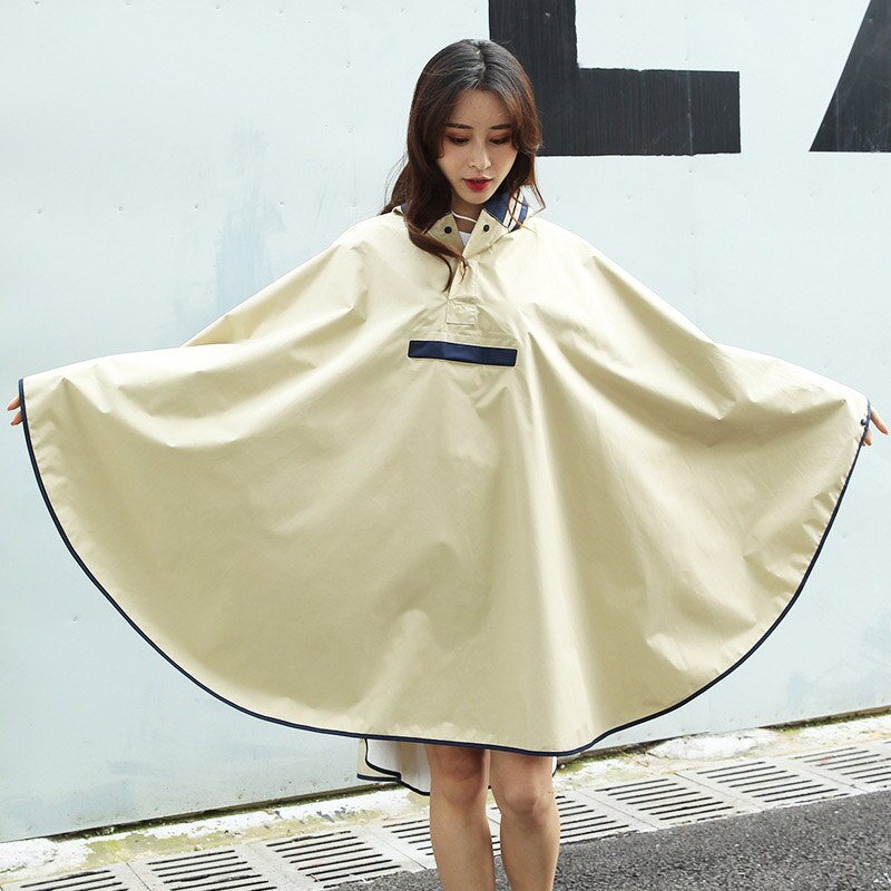 Regenjas Vrouwen Kleding Stijl Japanse En Koreaanse Fan Draagbare Riding Waterdichte Enkele Mode Mantel Windjack Voor Midden S