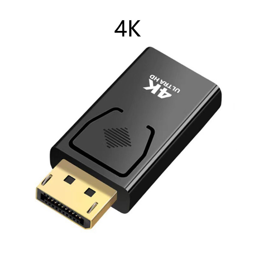 Convertidor 4K DP a HDMI, Displayport a 1080P HDTV, Monitor de ordenador, adaptador de Audio y vídeo: Gris oscuro