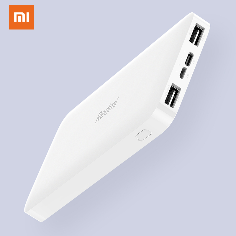 Xiaomi Redmi 10000mAh Power Bank 10000 MAh USB Poverbank External Battery Charger Dual USB Input Output Two-way Charging Phones
