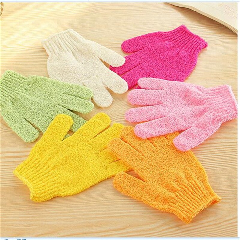 Gants de gommage pour la douche, bain pour éplucher, gant exfoliant, résistant, éponge de Massage pour le corps, lavage de la peau, brosse corporelle hydratante
