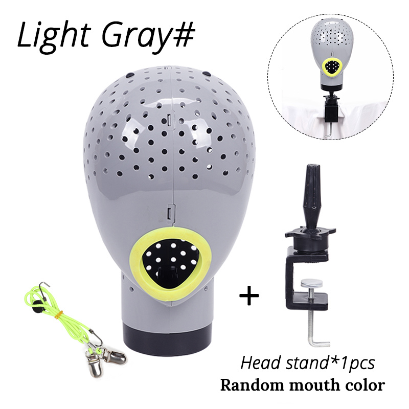 Wig Dryer Head With Holes Special Heat Resistant Hair Stand To Dry Natural Hair Lace Front Wigs Lazy Artifact Mannequin Head: WHITE
