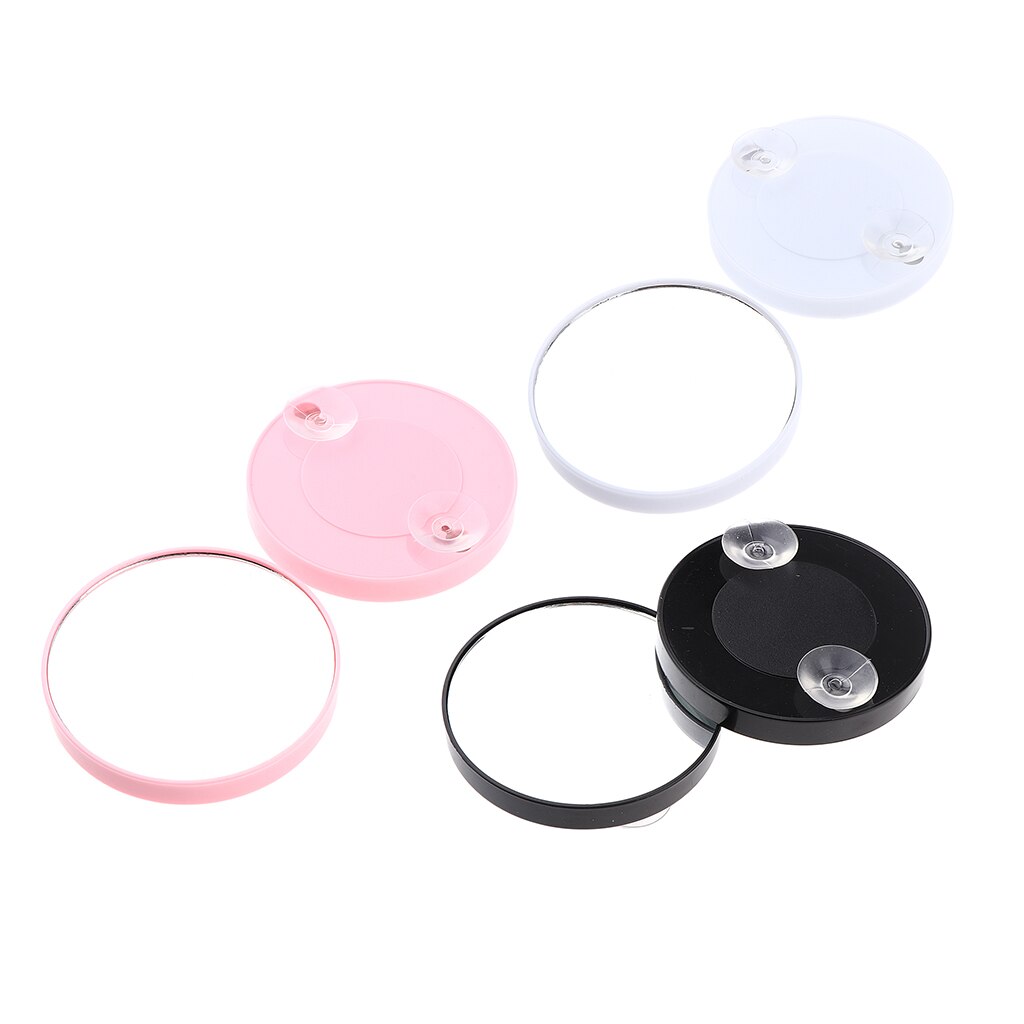 Soporte de pared de afeitado para ducha, espejo con ventosa de maquillaje, aumento de 5 aumentos, 2 uds.