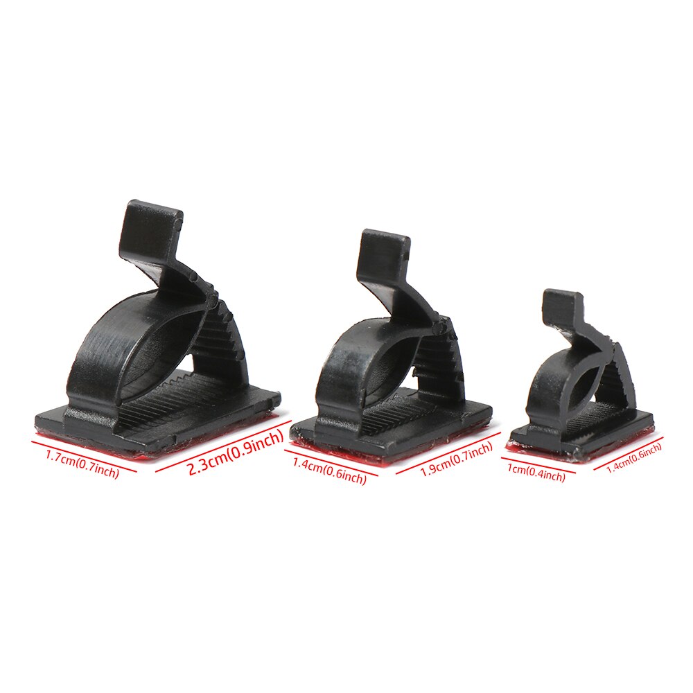 50pcs Self Adhesive Cable Clips Wire Organizer Line Clasp Desktop Charger Cable Fastener Fixer Storage Holder Multipurpose