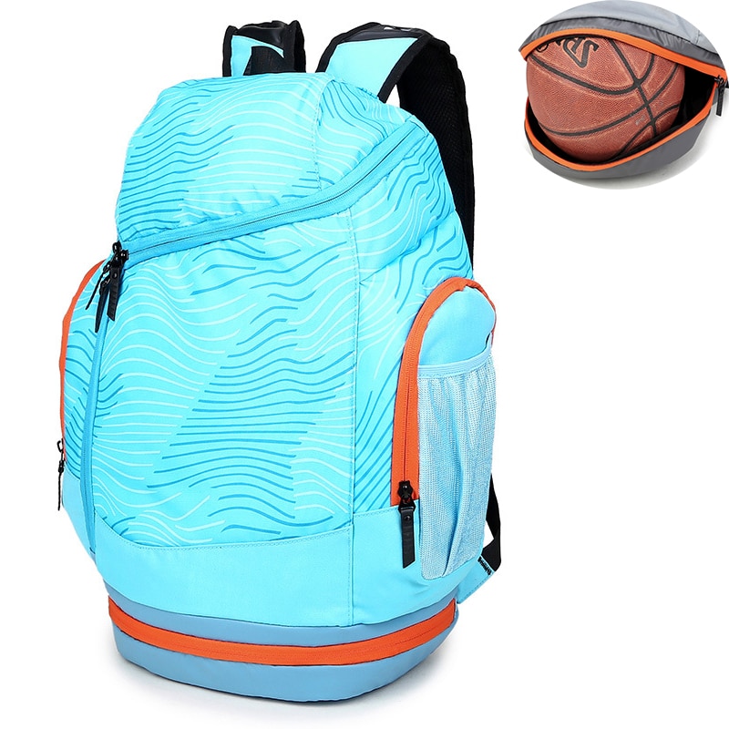 Mochila de hombro para deportes de gimnasio, mochila de baloncesto, mochilas escolares para adolescentes, mochila de balones de fútbol, bolsa para portátil, bolsa de red de fútbol para Fitness