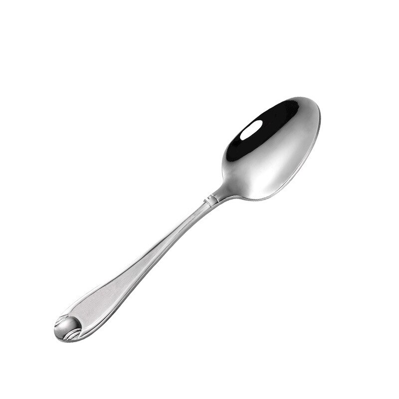 Lidafish-vajilla nórdica de acero inoxidable, cuchillo, tenedor, cuchara, mesa de cocina, accesorios de cocina, 1 Uds.: silver tea spoon