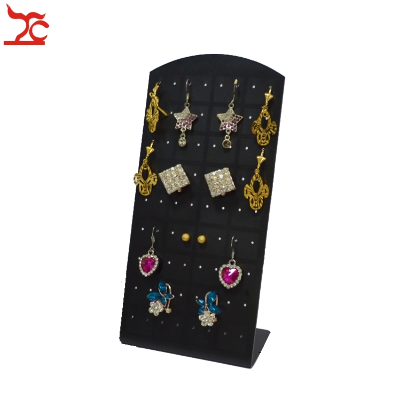 boucles d'oreilles bijoux organisateur support vitrine noir boucle d'oreille goujon présentoir pratique boucle d'oreille bijoux support suspendu