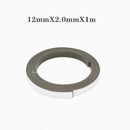 Sterke flexibele magneetstrip, zelfklevende magneetband, rubberen magneetband, lengte 39,37 inch: Grey