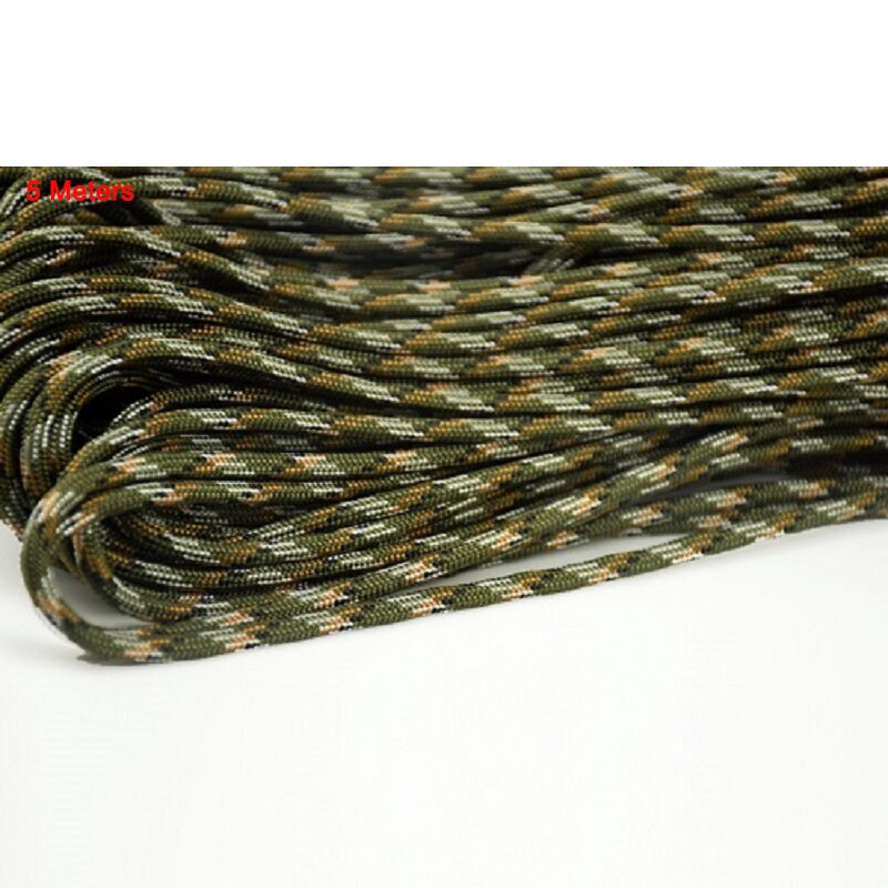 5 Meters Survival Paracord Rope Cuerda 4mm 7 Strands Ropes Outdoor Tools Mil Spec Type III Escalada Paracorde Bracelets Paracord: Yellow