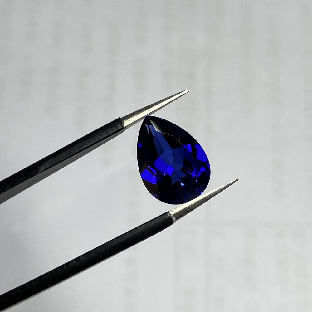 10X14Mm Peervorm 5A 6 Carat Losse Gemston Korund Royal Blue Sapphire