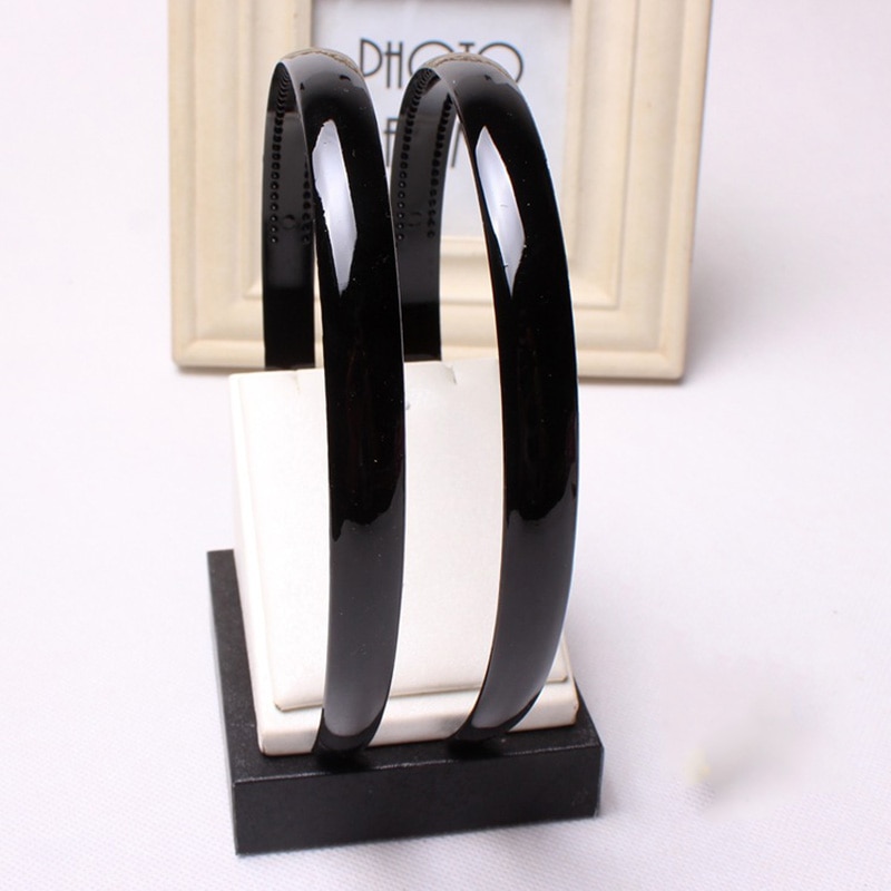 Plain Children Plastic Hair Band Black Teeth Kids Headbands Headwear Girls Hair DIY Tool Accessories Size Wide 1.2 Cm