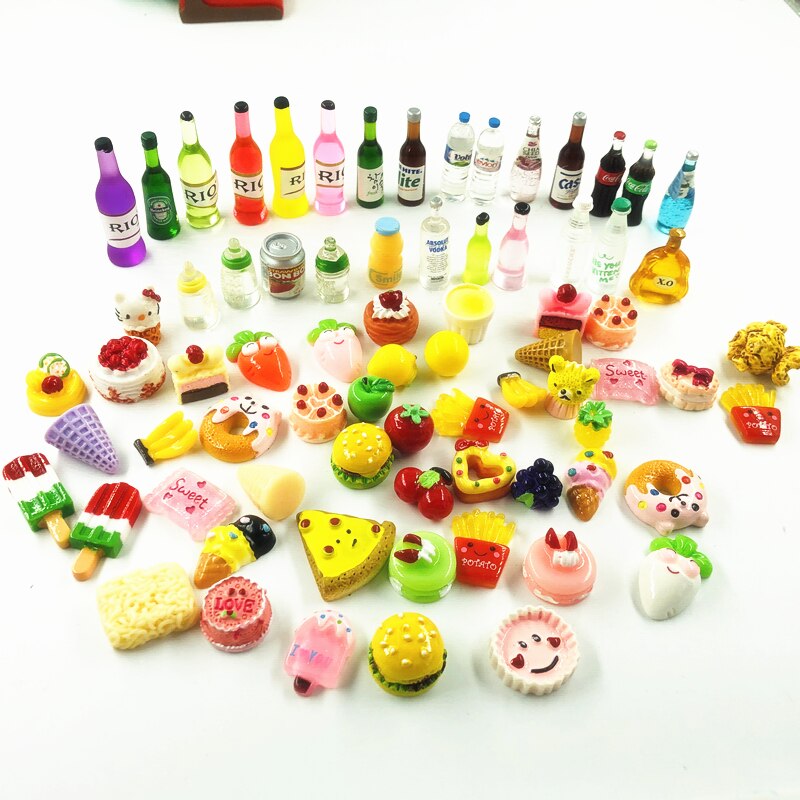 10/20 Pcs Mini Fles Charms Leuke Accessoire Deel Voor Pop Speelgoed Pop Huis Decoratie