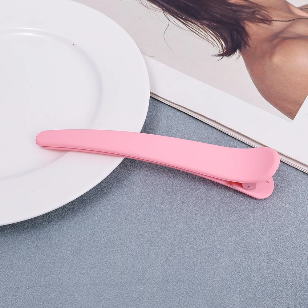 5 uds Clips de maquillaje niñas Clip de boca de pato mujeres Clip de pelo de plástico horquilla accesorios para el cabello abrazadera de sección peluquería: Azul cielo