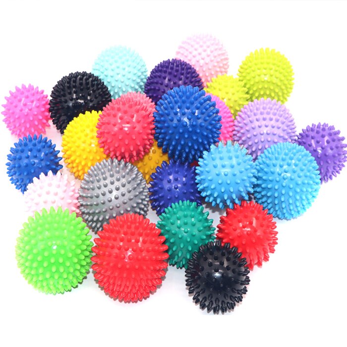Fitness pvc hånd massage bold pvc såler pindsvin sensorisk træning greb bolden bærbar fysioterapi bold 6.5cm gratis skib