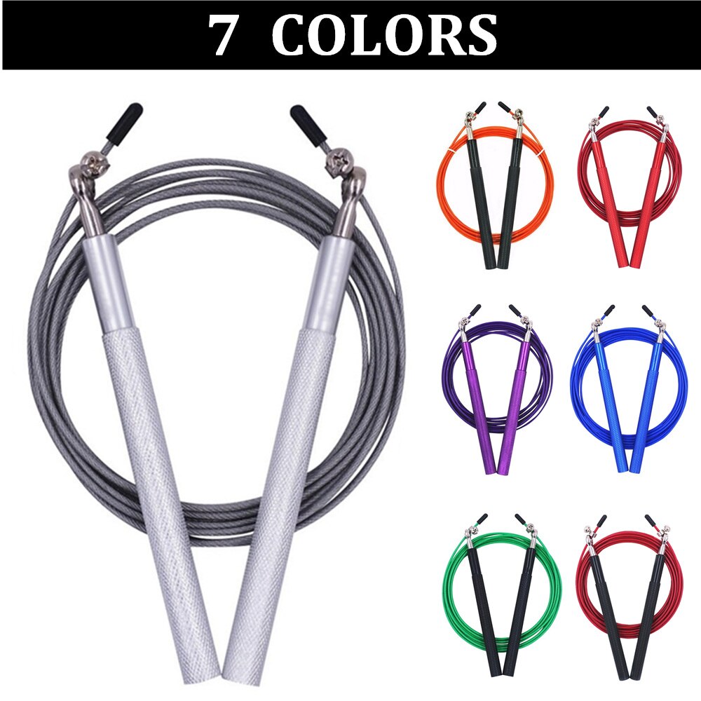 Speed Jump Rope Training Double Unders Bearing Skipping Rope for Boxing MMA Crossfit Fitness Home Gym Workout Equipments