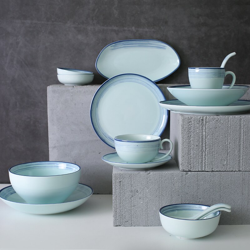 Japanese Ceramic Tableware Rice Bowl Soup Dish Fish Seasoning