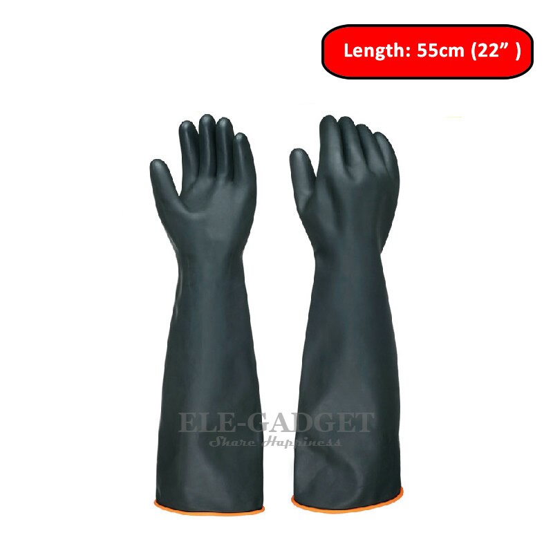 14 "-22" Zware Chemische Slip Rubberen Handschoenen Zuur Olie Slip Latex Handschoenen Voor Thuis Industrie Werk veiligheid Handschoenen: 55cm (22 Inch)