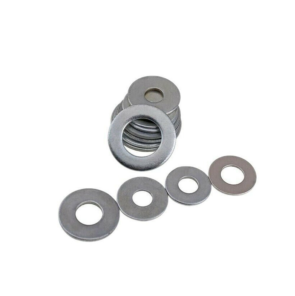 M2 m 2.5 m 2.6 m 3 wit verzinkte grote vlakke ring verdikt / ultradunne ring