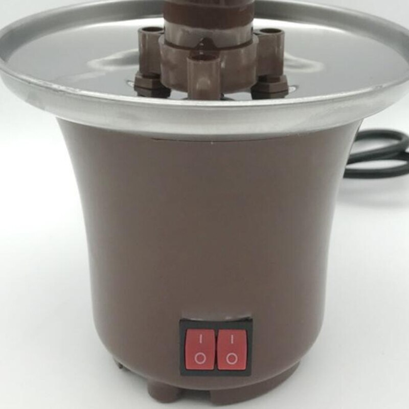 US Plug,Three Layer Of Chocolate Fountain Chocolate Melting and Heating Pot Machine