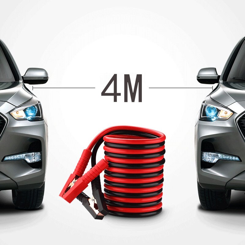 Espesar línea de conexión 3/4m Cables para batería de coche con desplazamiento por debajo de 3,0 el fuego de alambre de cobre puro Clip