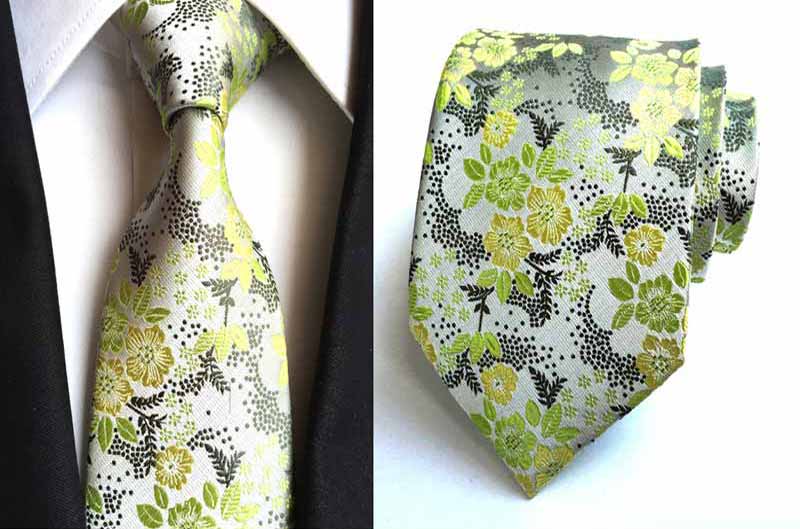 Fabrik 8cm slips blomster blomst jacquard vævet klassiske mænd halsbånd bryllupsfest gravatas brudgom silke slips: Kt185