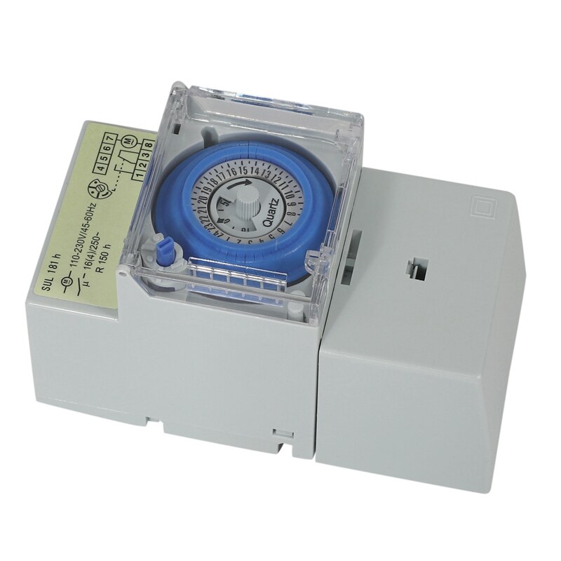 SUL181H Mechanical Timer 24 hours Time Switch Relay Electrical Programmable Timer 24 hour Din Rail Timer Switch