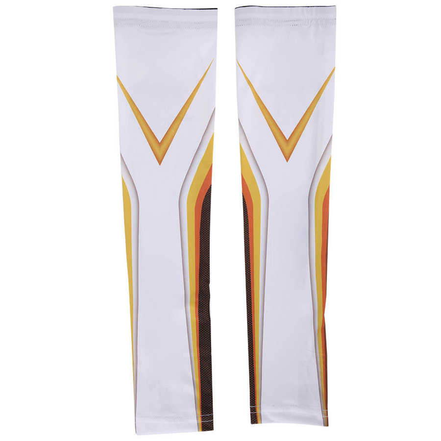 1 Paar Vissen Arm Mouwen Uv Vissen Arm Mouwen Ice Arm Mouwen Voor Outdoor Vissen: WHITE